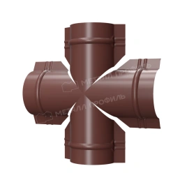 Четверник для круглого конька R110 NormanMP (ПЭ-01-RR32-0.5)