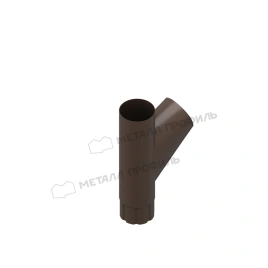 Тройник трубы Foramina Freeze D100 (FRZ_D-01-DarkBrown\DarkBrown-0.5)