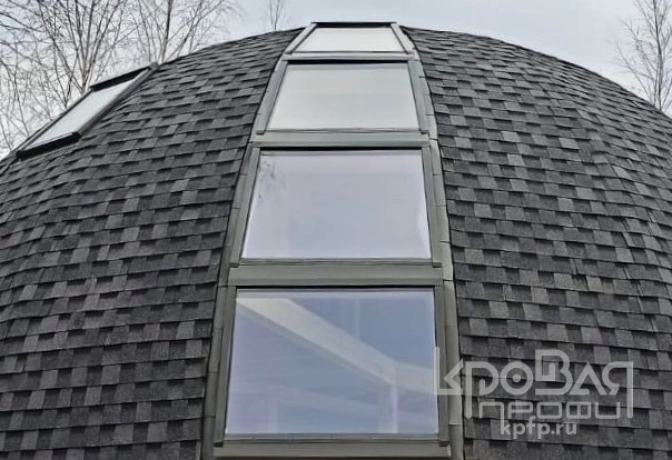 Трапециевидное окно для купола глухое 2,15м2 фото 1